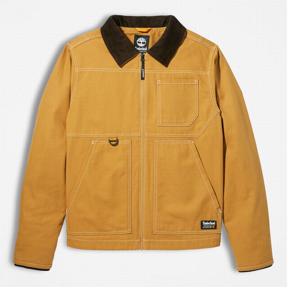 Pánské Bundy Timberland Chore Žluté | TI86075-548