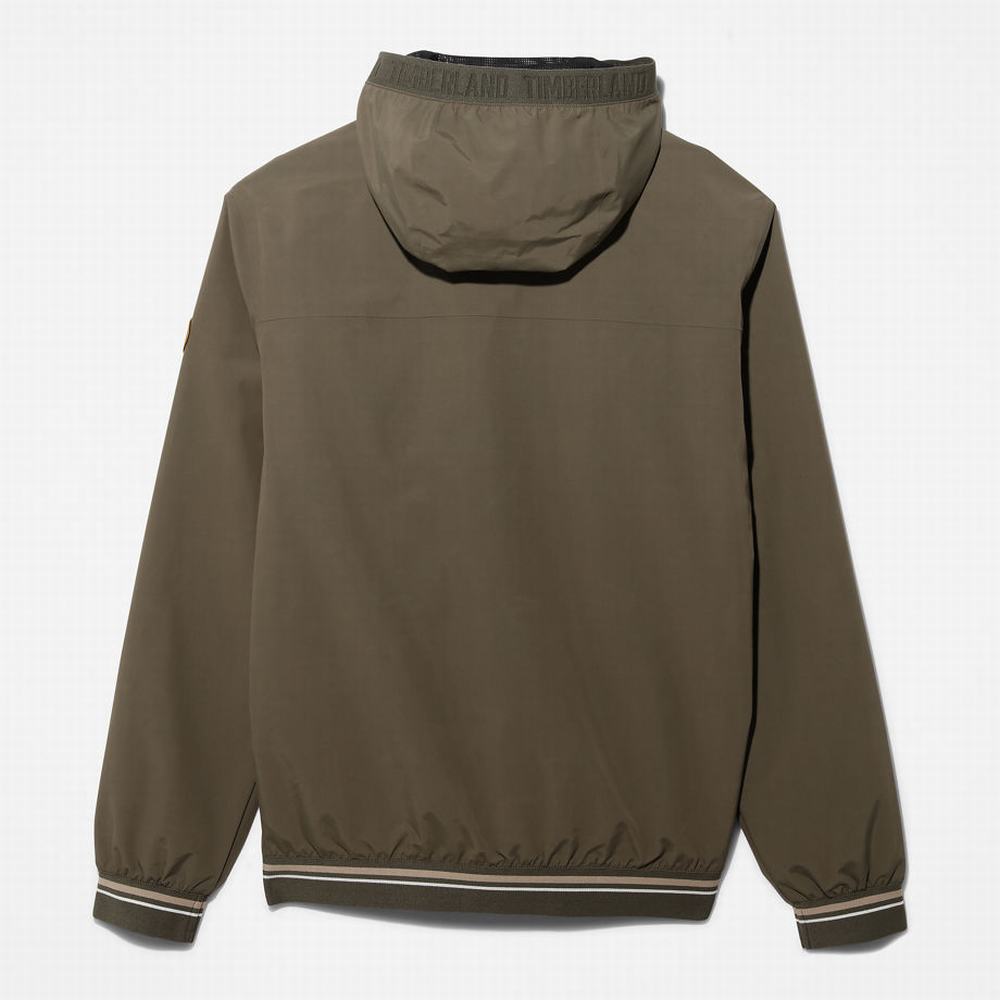 Pánské Bundy Timberland Coastal Cool S Kapucí Bomber Tmavě Zelene | TI67409-862