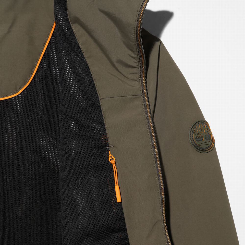 Pánské Bundy Timberland Coastal Cool S Kapucí Bomber Tmavě Zelene | TI67409-862