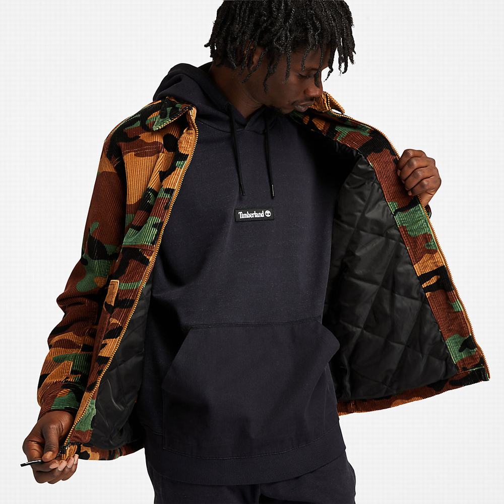 Pánské Bundy Timberland Corduroy Chore Maskáčové | TI26519-501