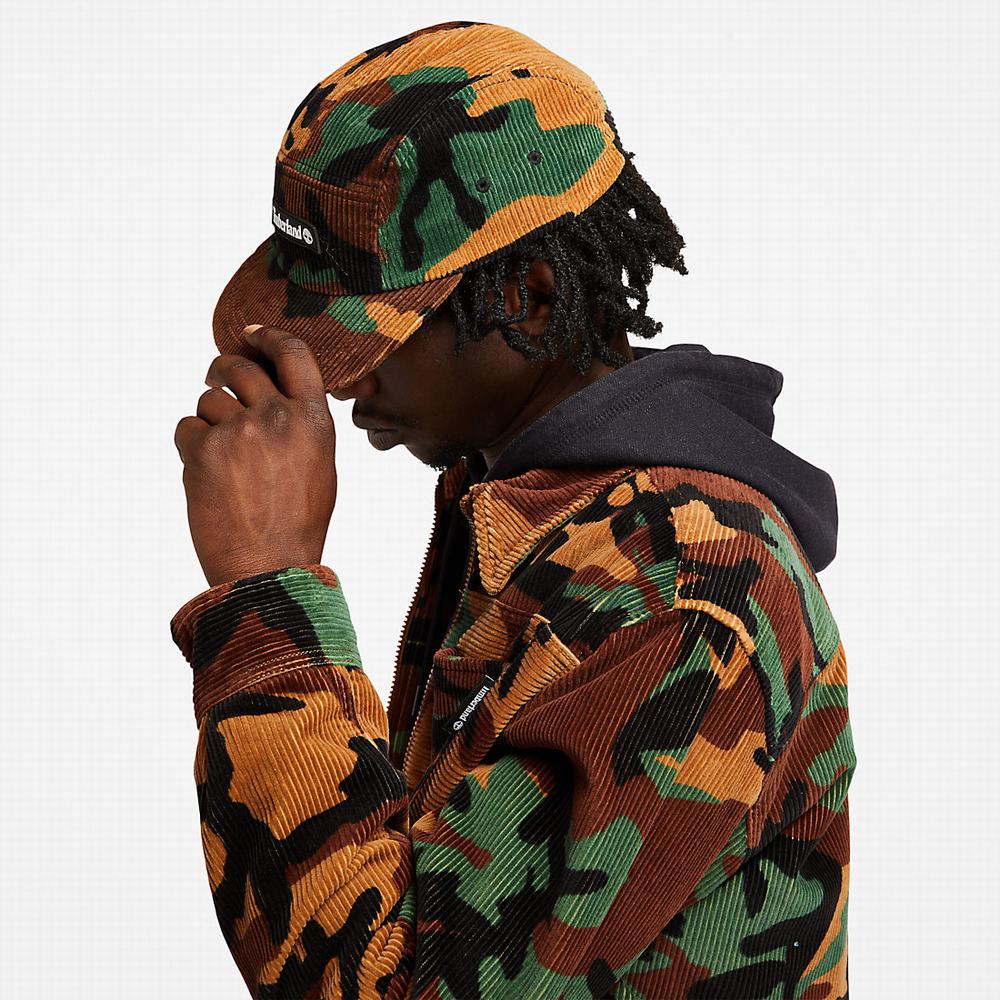 Pánské Bundy Timberland Corduroy Chore Maskáčové | TI26519-501