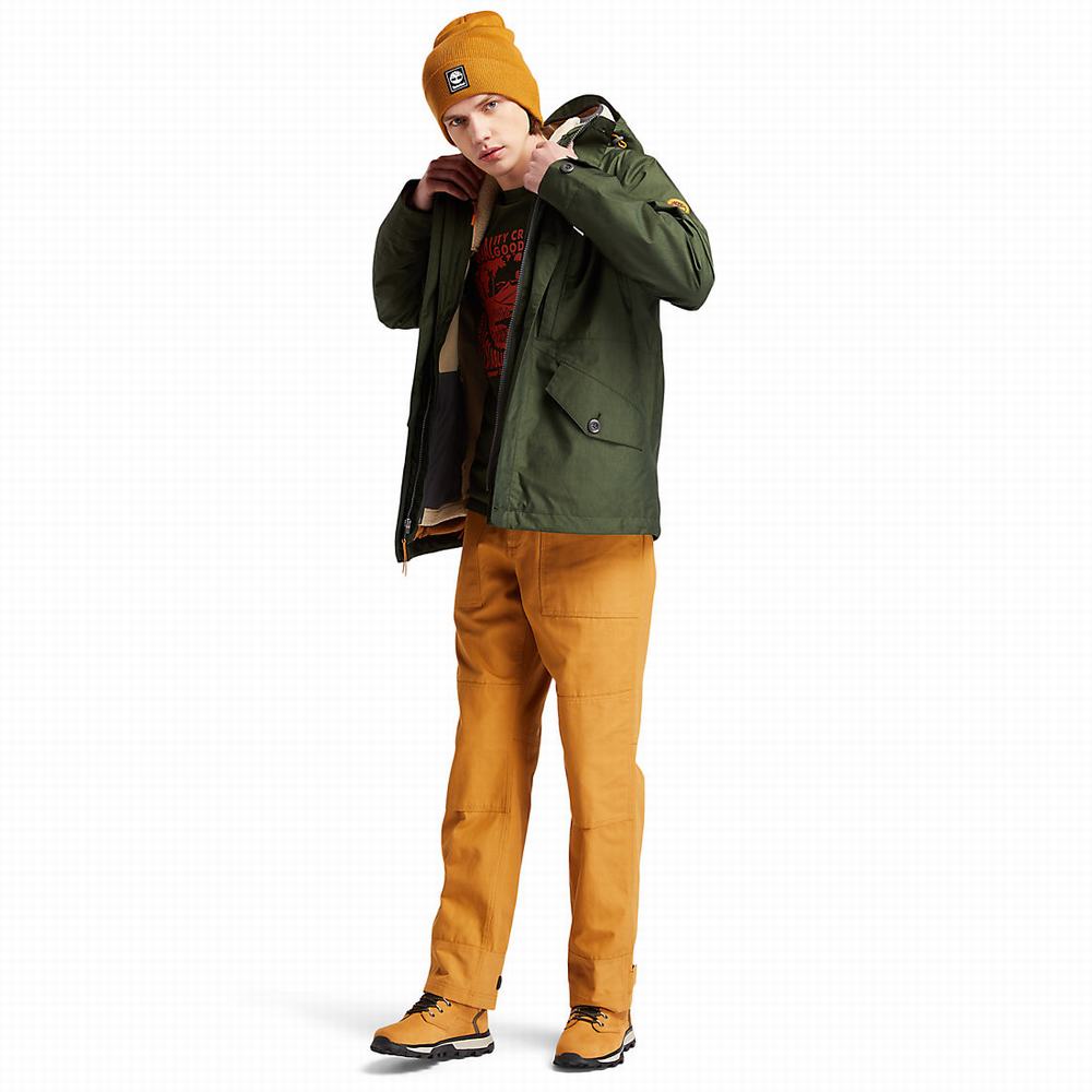 Pánské Bundy Timberland Ecoriginal 3-in-1 EK+ Tmavě Zelene | TI39587-951