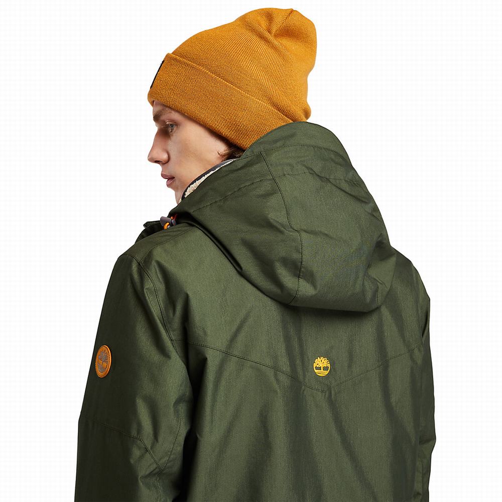 Pánské Bundy Timberland Ecoriginal 3-in-1 EK+ Tmavě Zelene | TI39587-951