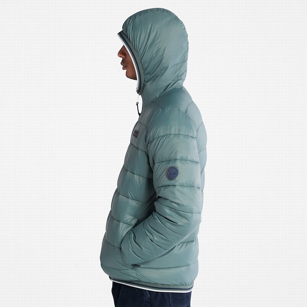 Pánské Bundy Timberland Garfield Midweight S Kapucí Puffer Zelene | TI56107-132