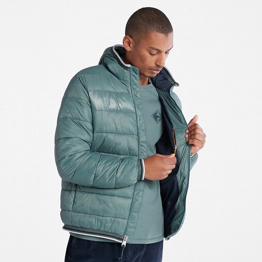 Pánské Bundy Timberland Garfield Midweight S Kapucí Puffer Zelene | TI56107-132