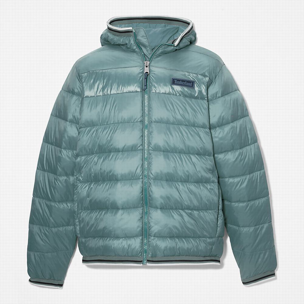Pánské Bundy Timberland Garfield Midweight S Kapucí Puffer Zelene | TI56107-132