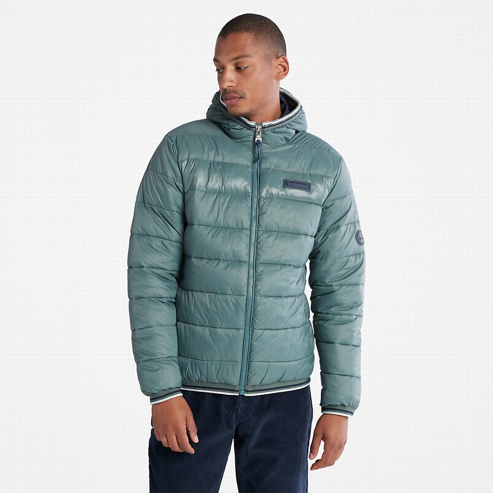 Pánské Bundy Timberland Garfield Midweight S Kapucí Puffer Zelene | TI56107-132