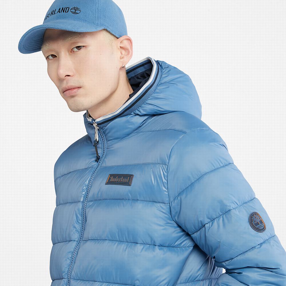 Pánské Bundy Timberland Garfield Midweight S Kapucí Puffer Blankyt | TI59401-527