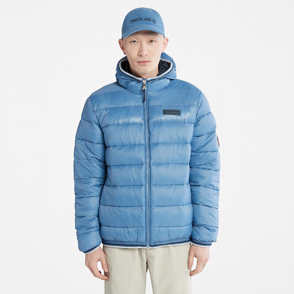 Pánské Bundy Timberland Garfield Midweight S Kapucí Puffer Blankyt | TI59401-527