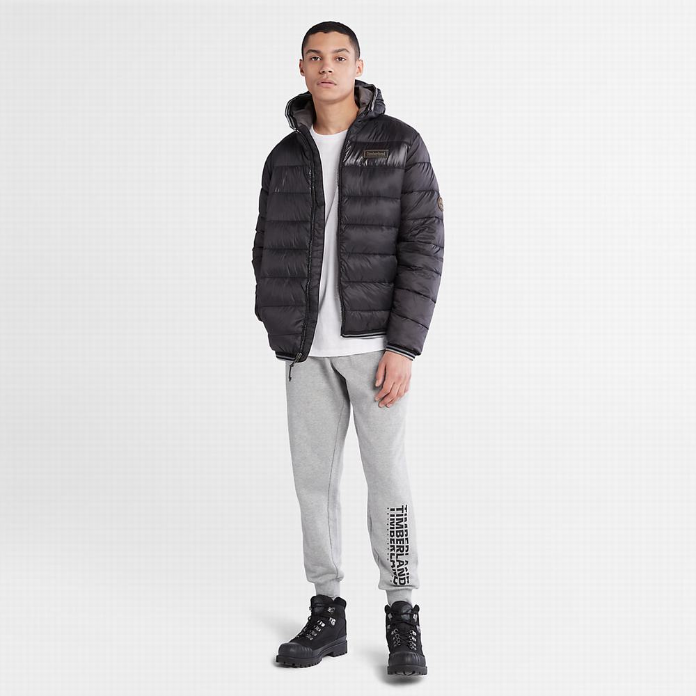 Pánské Bundy Timberland Garfield S Kapucí Puffer Černé | TI28713-507