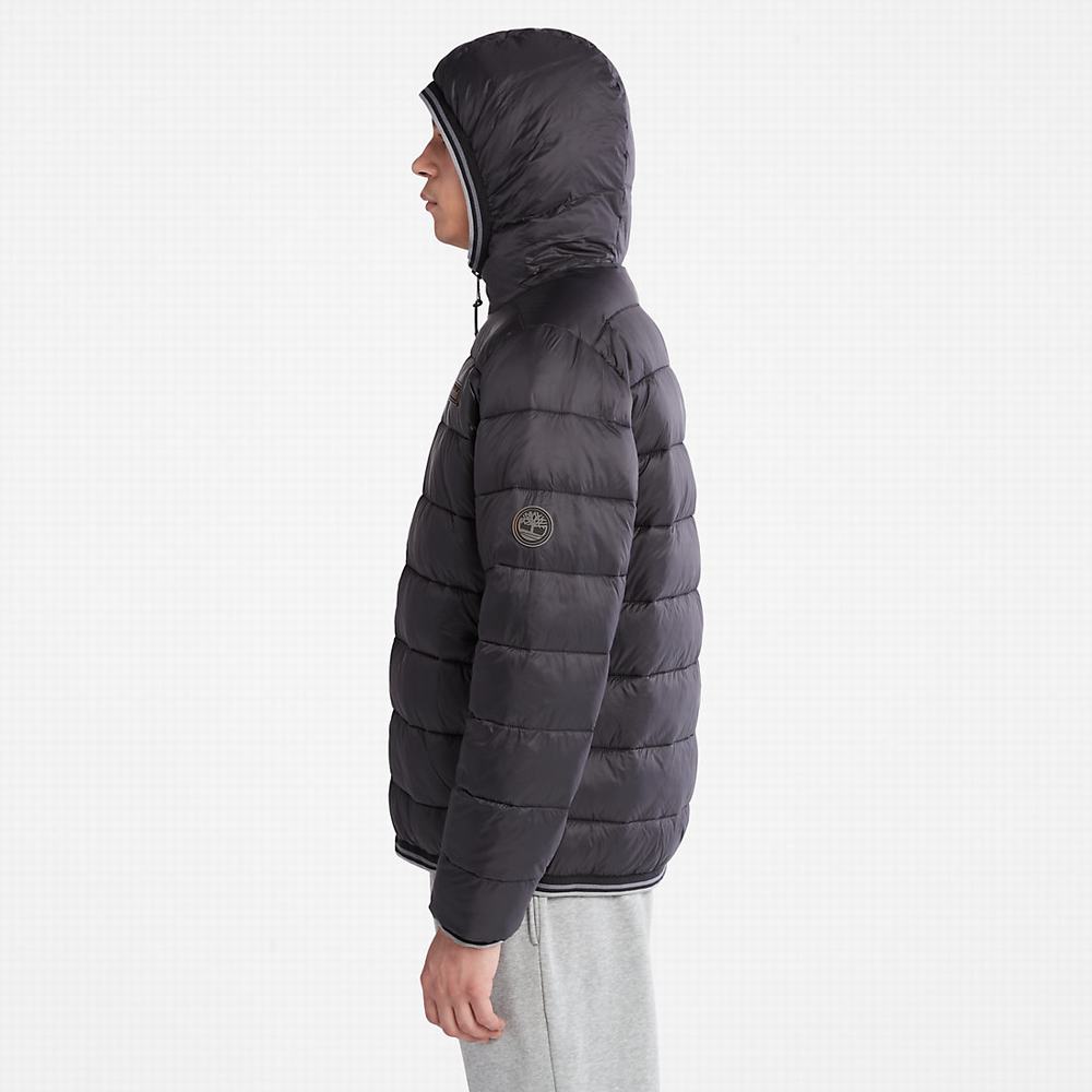 Pánské Bundy Timberland Garfield S Kapucí Puffer Černé | TI28713-507
