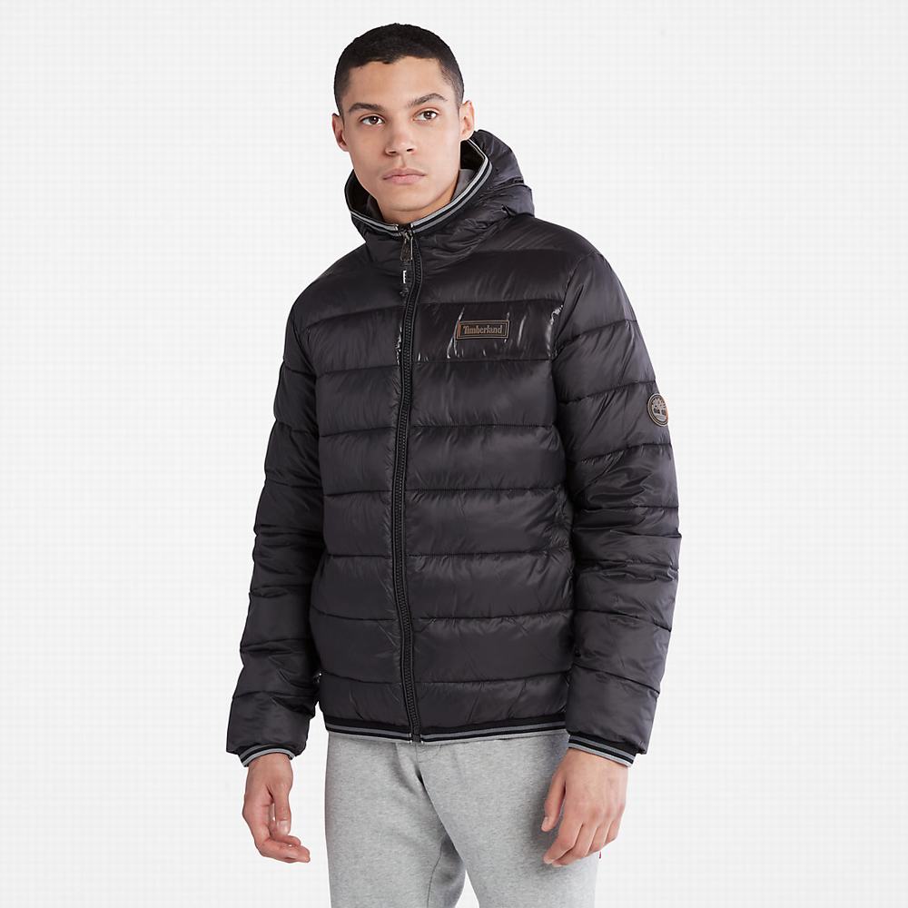 Pánské Bundy Timberland Garfield S Kapucí Puffer Černé | TI28713-507