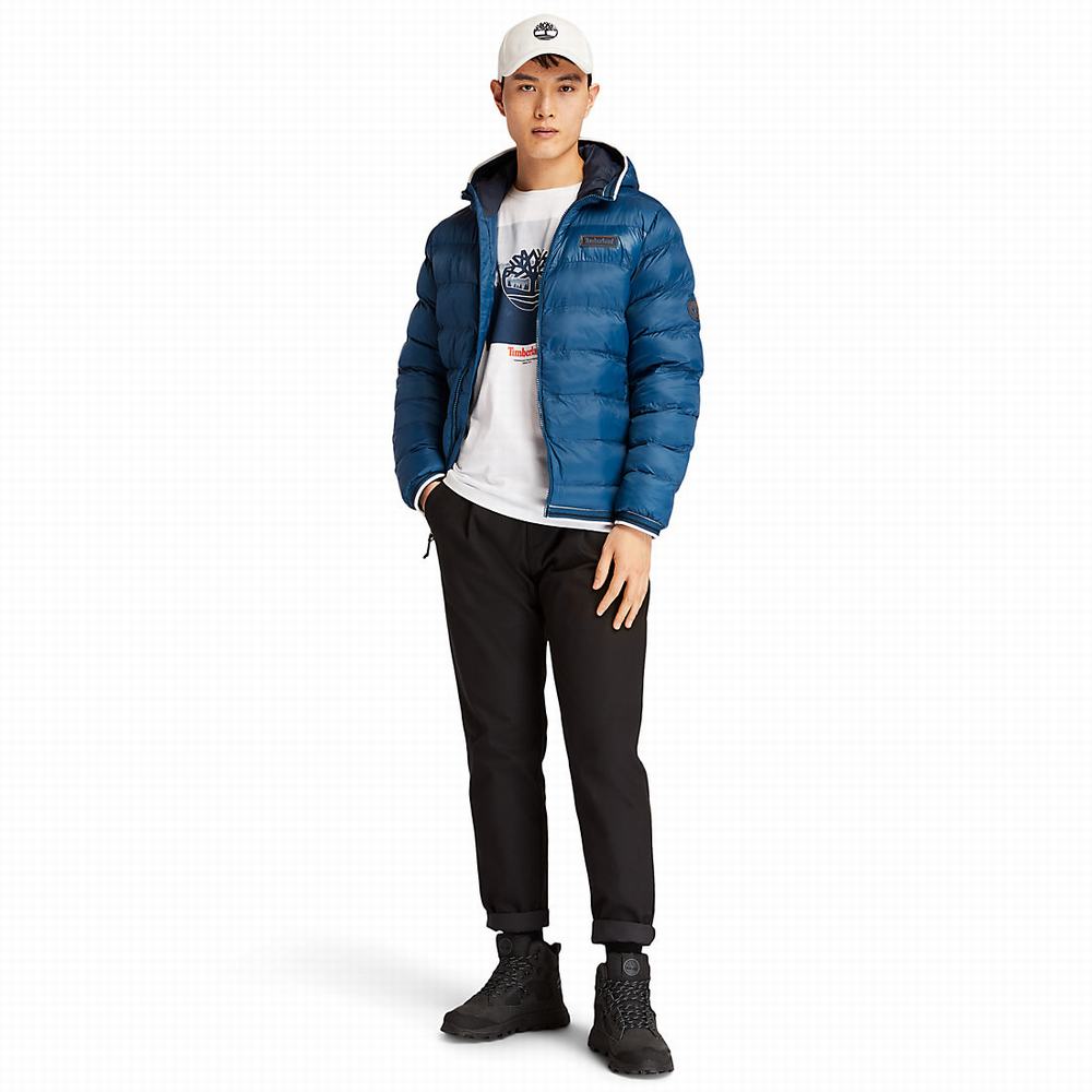 Pánské Bundy Timberland Garfield S Kapucí Puffer Blankyt | TI60942-391