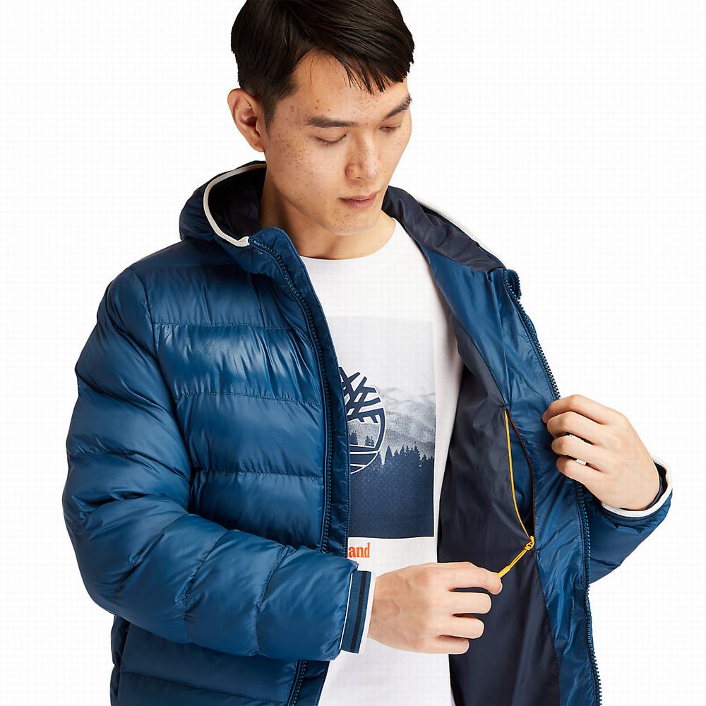 Pánské Bundy Timberland Garfield S Kapucí Puffer Blankyt | TI60942-391