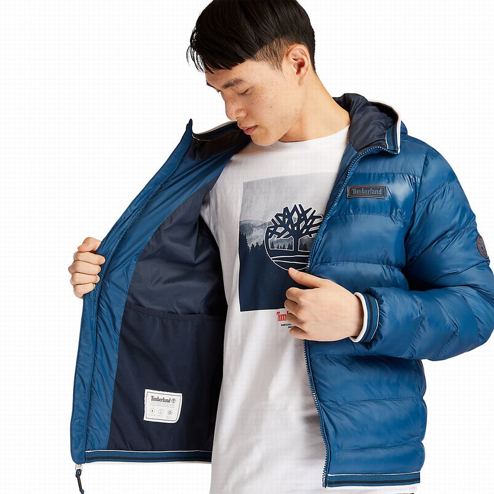 Pánské Bundy Timberland Garfield S Kapucí Puffer Blankyt | TI60942-391