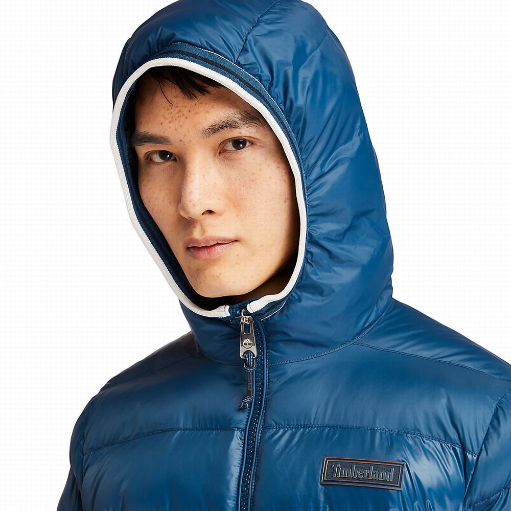 Pánské Bundy Timberland Garfield S Kapucí Puffer Blankyt | TI60942-391