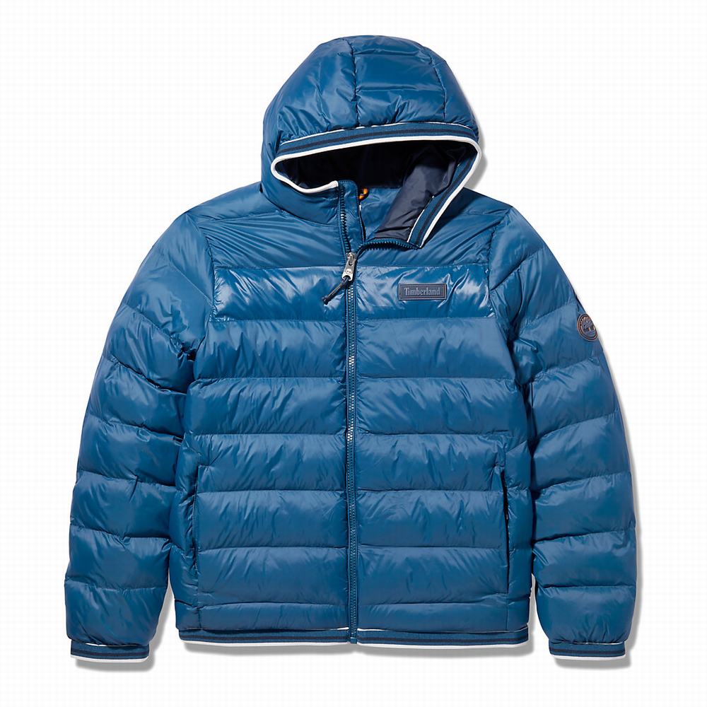 Pánské Bundy Timberland Garfield S Kapucí Puffer Blankyt | TI60942-391