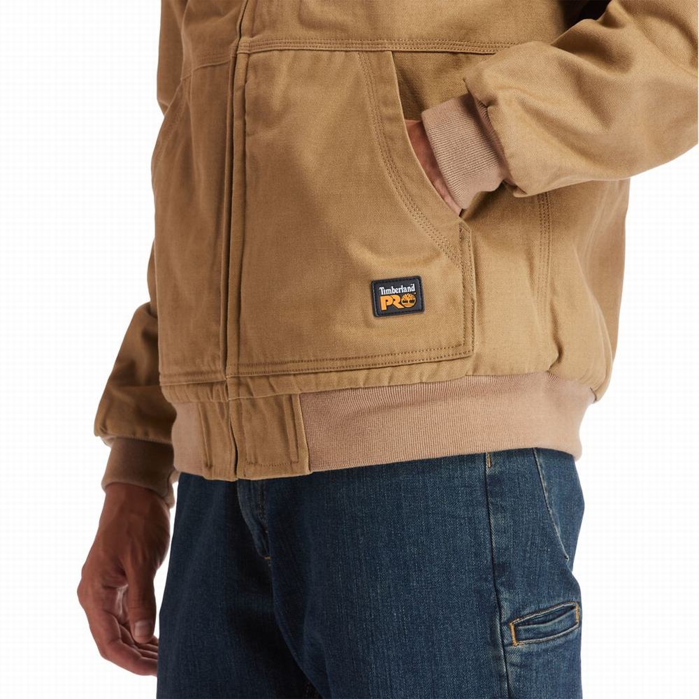 Pánské Bundy Timberland Gritman Podšité, S Kapucí Platene Tmavě Hnědé | TI64280-056