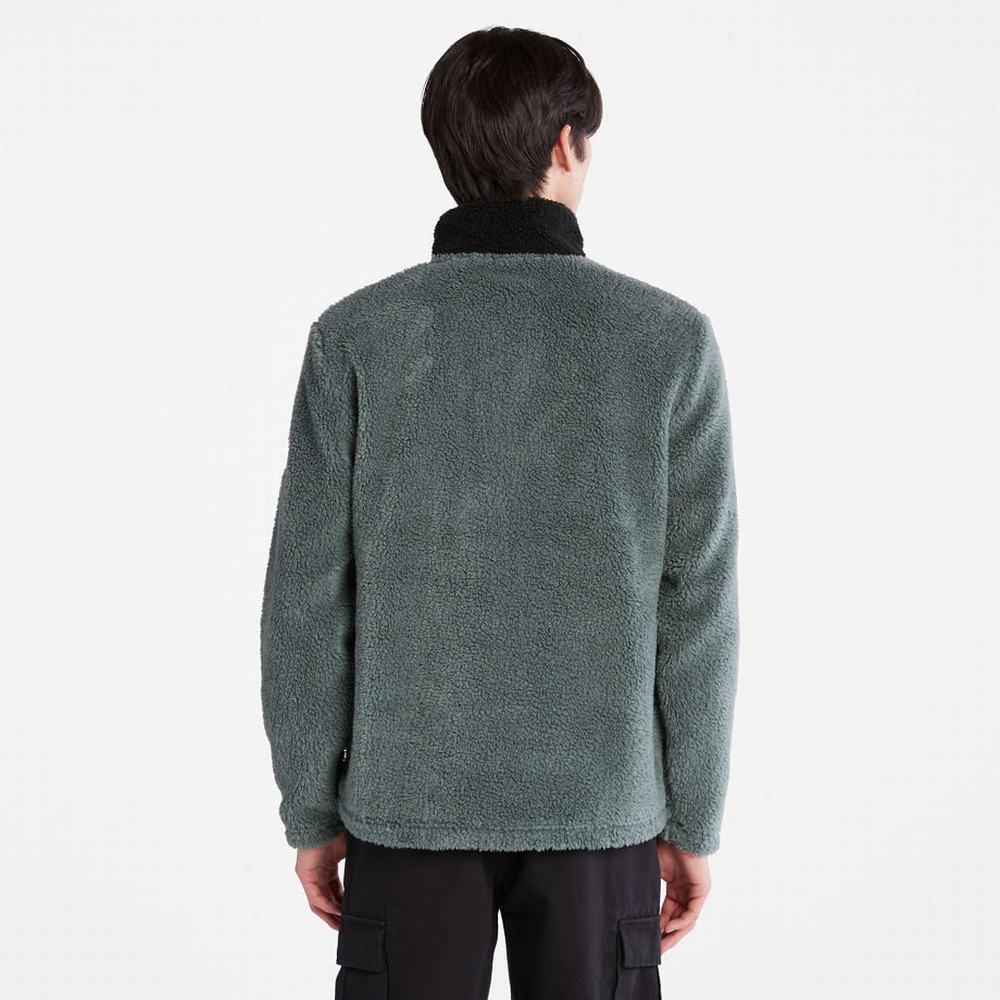 Pánské Bundy Timberland Half-zip Fleece Zelene | TI07925-378