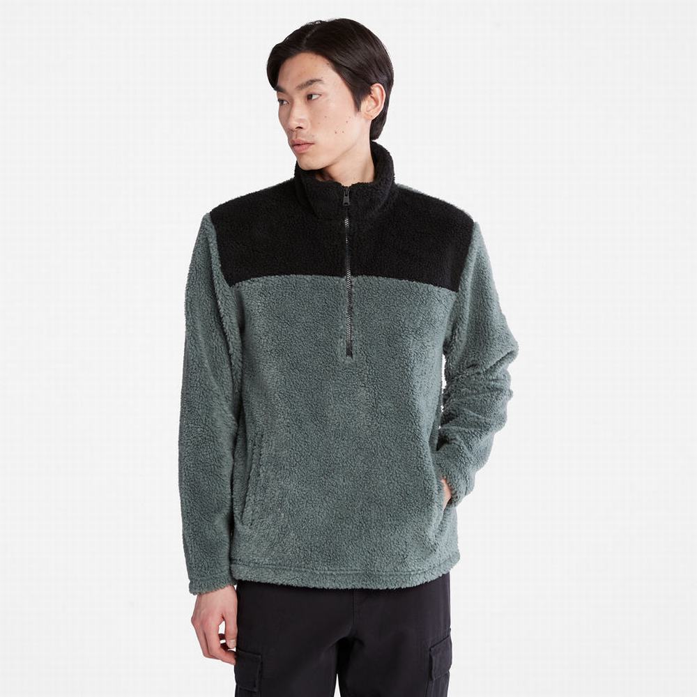 Pánské Bundy Timberland Half-zip Fleece Zelene | TI07925-378