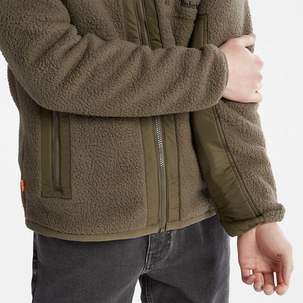 Pánské Bundy Timberland High-Pile Fleece Zelene | TI20781-765