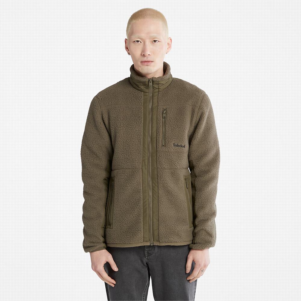 Pánské Bundy Timberland High-Pile Fleece Zelene | TI20781-765