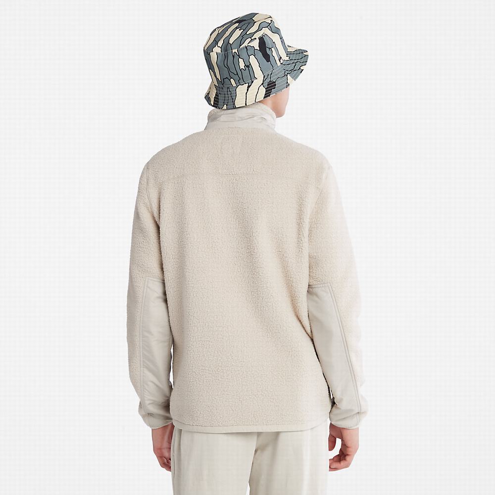 Pánské Bundy Timberland High-Pile Fleece Béžový | TI26071-689