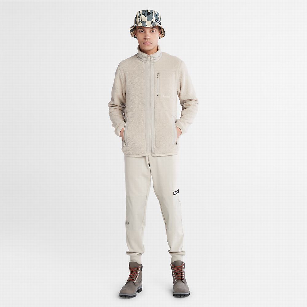 Pánské Bundy Timberland High-Pile Fleece Béžový | TI26071-689