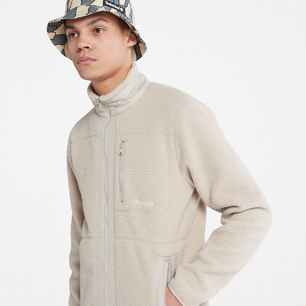 Pánské Bundy Timberland High-Pile Fleece Béžový | TI26071-689