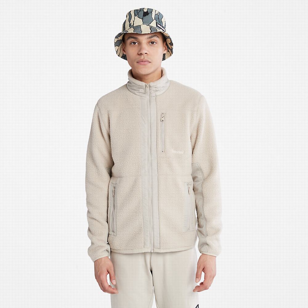 Pánské Bundy Timberland High-Pile Fleece Béžový | TI26071-689