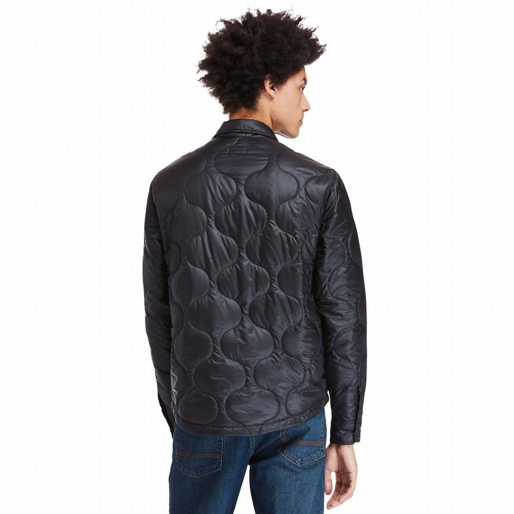 Pánské Bundy Timberland Insulated Overshirt Černé | TI74891-537