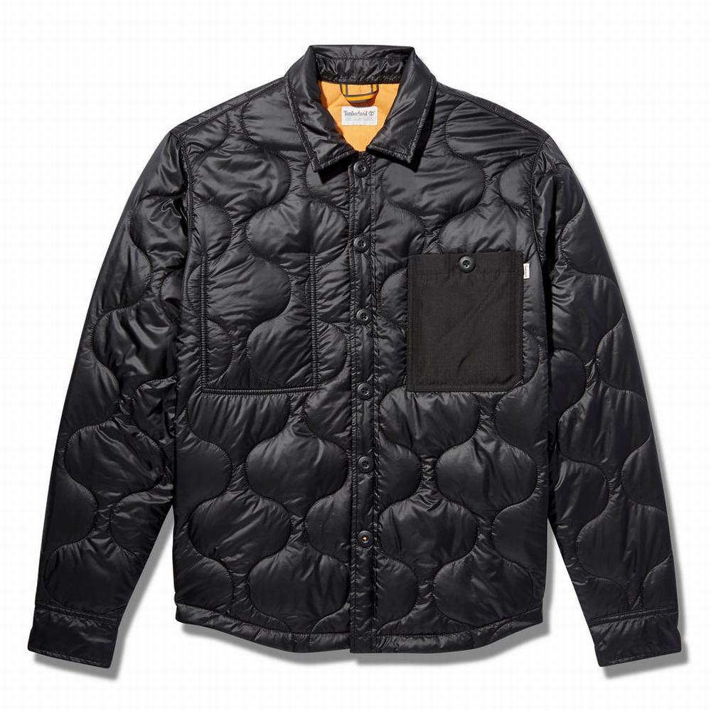 Pánské Bundy Timberland Insulated Overshirt Černé | TI74891-537