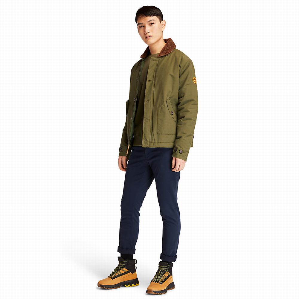 Pánské Bundy Timberland Mount Kelsey N1 Deck Tmavě Zelene | TI56043-392