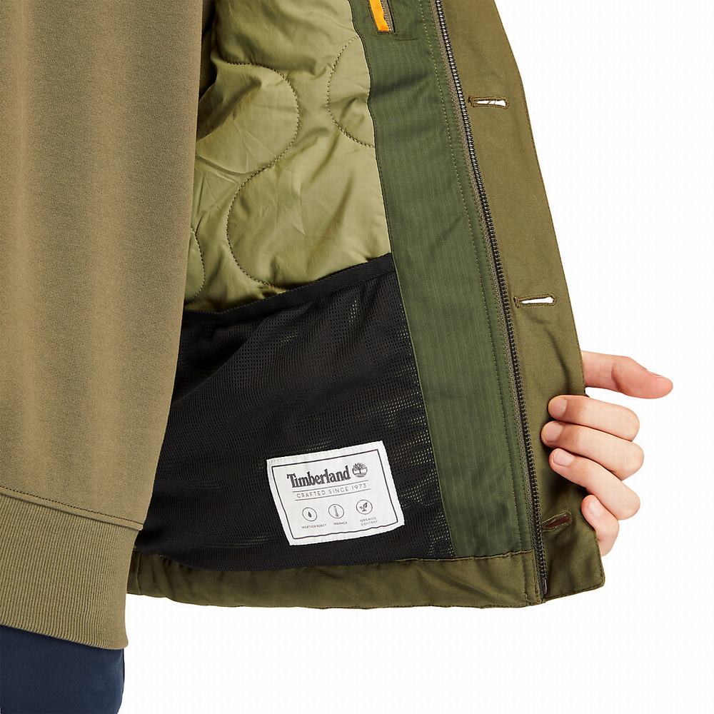 Pánské Bundy Timberland Mount Kelsey N1 Deck Tmavě Zelene | TI56043-392