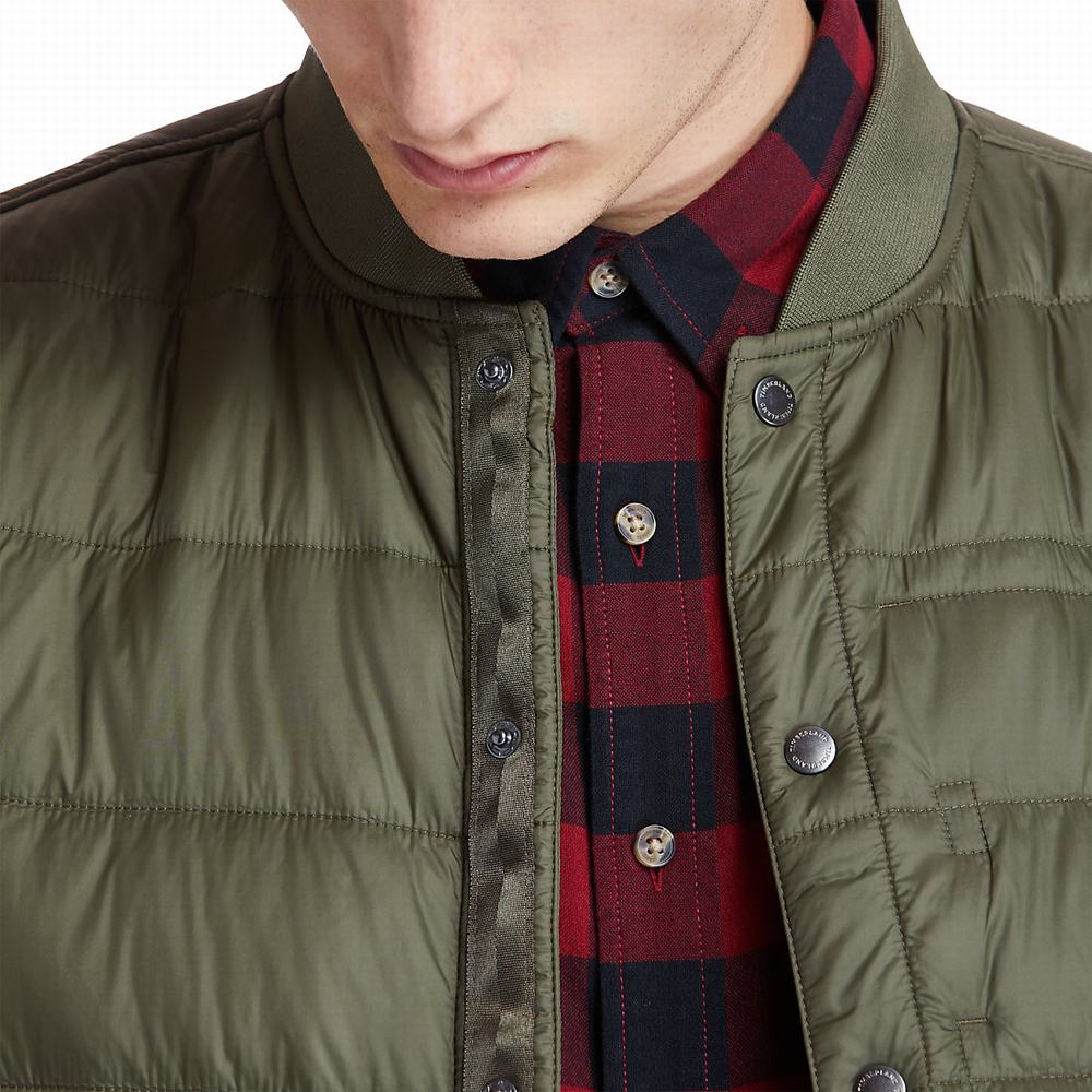 Pánské Bundy Timberland Mount Redington Bomber Zelene | TI07459-418