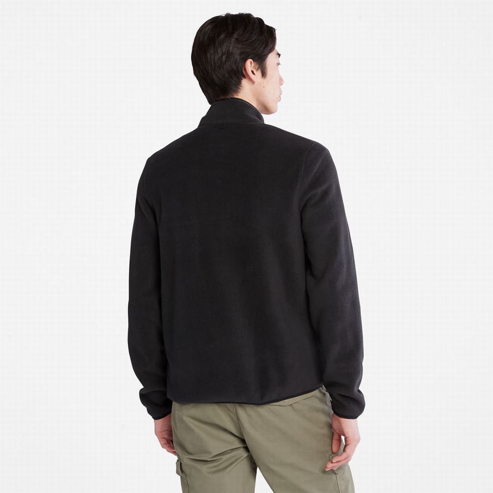 Pánské Bundy Timberland Mount Willard Zip Fleece Černé | TI05743-875