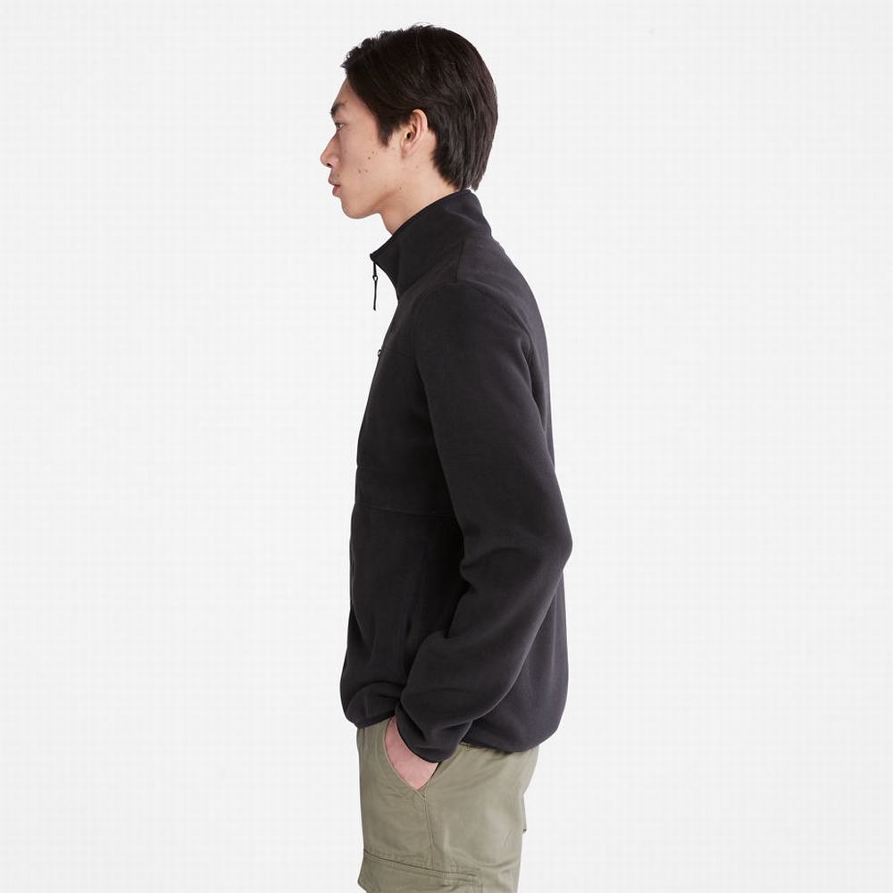Pánské Bundy Timberland Mount Willard Zip Fleece Černé | TI05743-875