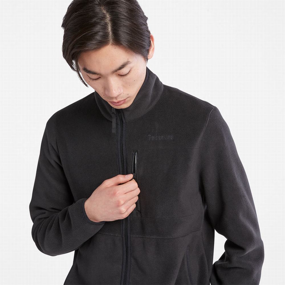 Pánské Bundy Timberland Mount Willard Zip Fleece Černé | TI05743-875