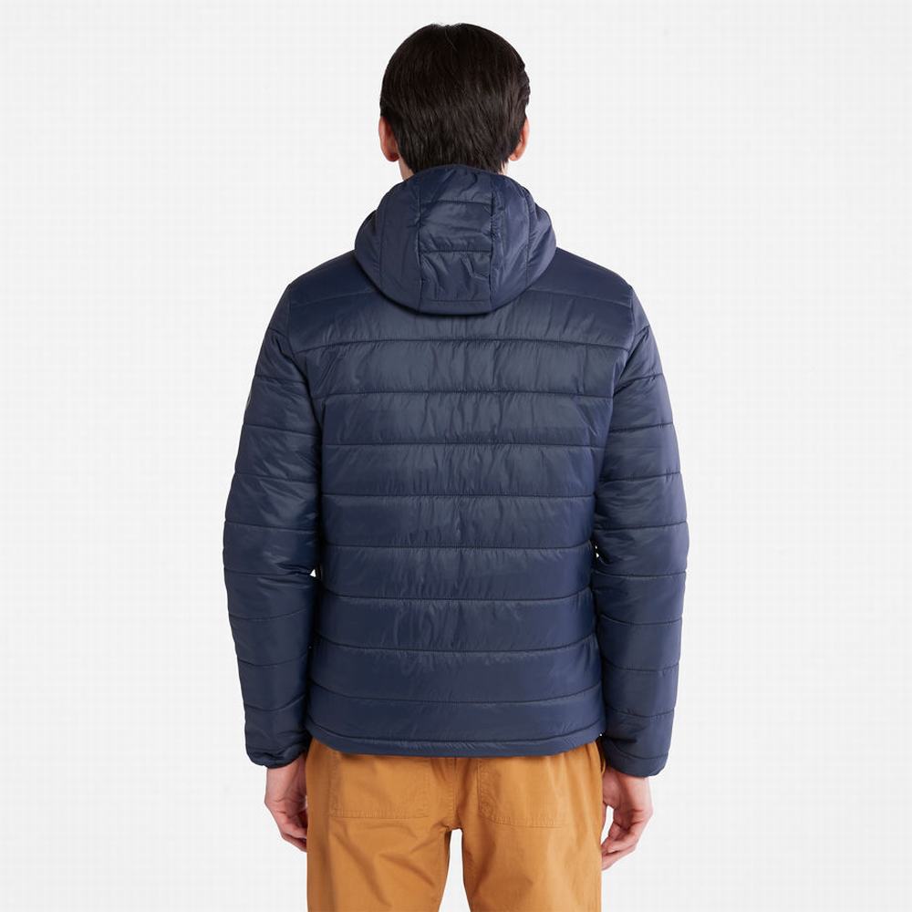 Pánské Bundy Timberland Mt. Eastman Prošívaný S Kapucí Tmavě Blankyt | TI37981-891