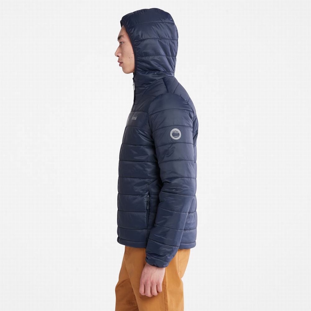 Pánské Bundy Timberland Mt. Eastman Prošívaný S Kapucí Tmavě Blankyt | TI37981-891