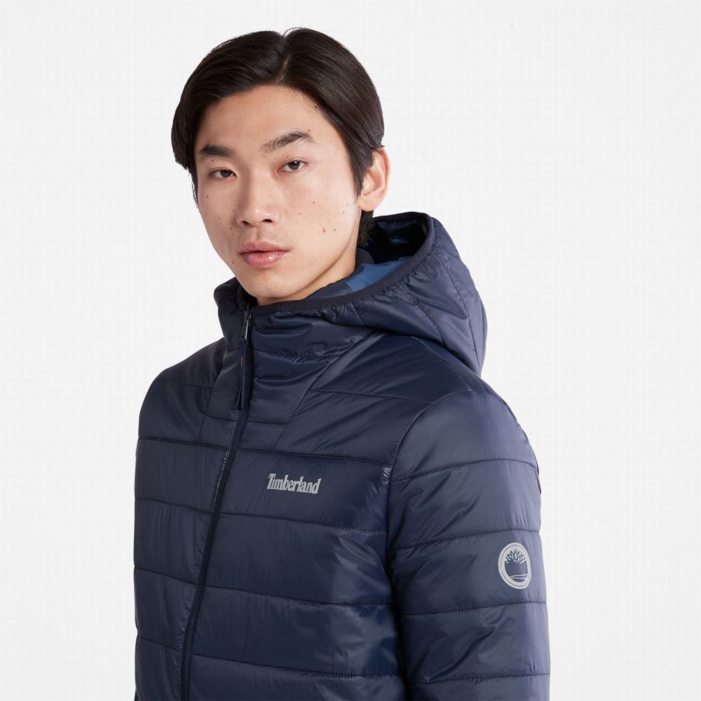 Pánské Bundy Timberland Mt. Eastman Prošívaný S Kapucí Tmavě Blankyt | TI37981-891