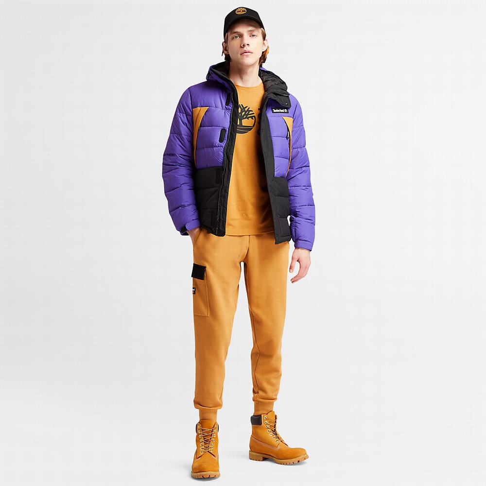 Pánské Bundy Timberland Outdoor Archive Puffer Tmavě Blankyt | TI75369-126