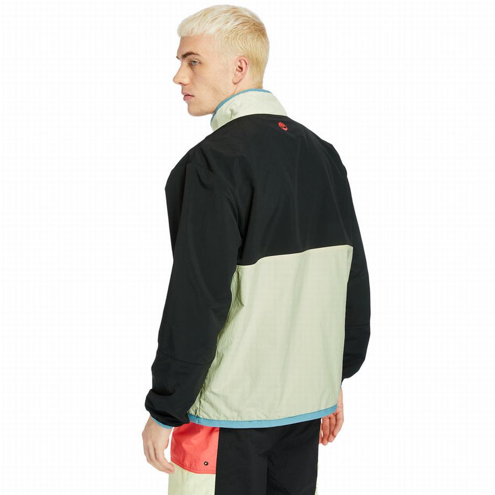 Pánské Bundy Timberland Outdoor Archive Anorak Černé Žluté | TI76483-981
