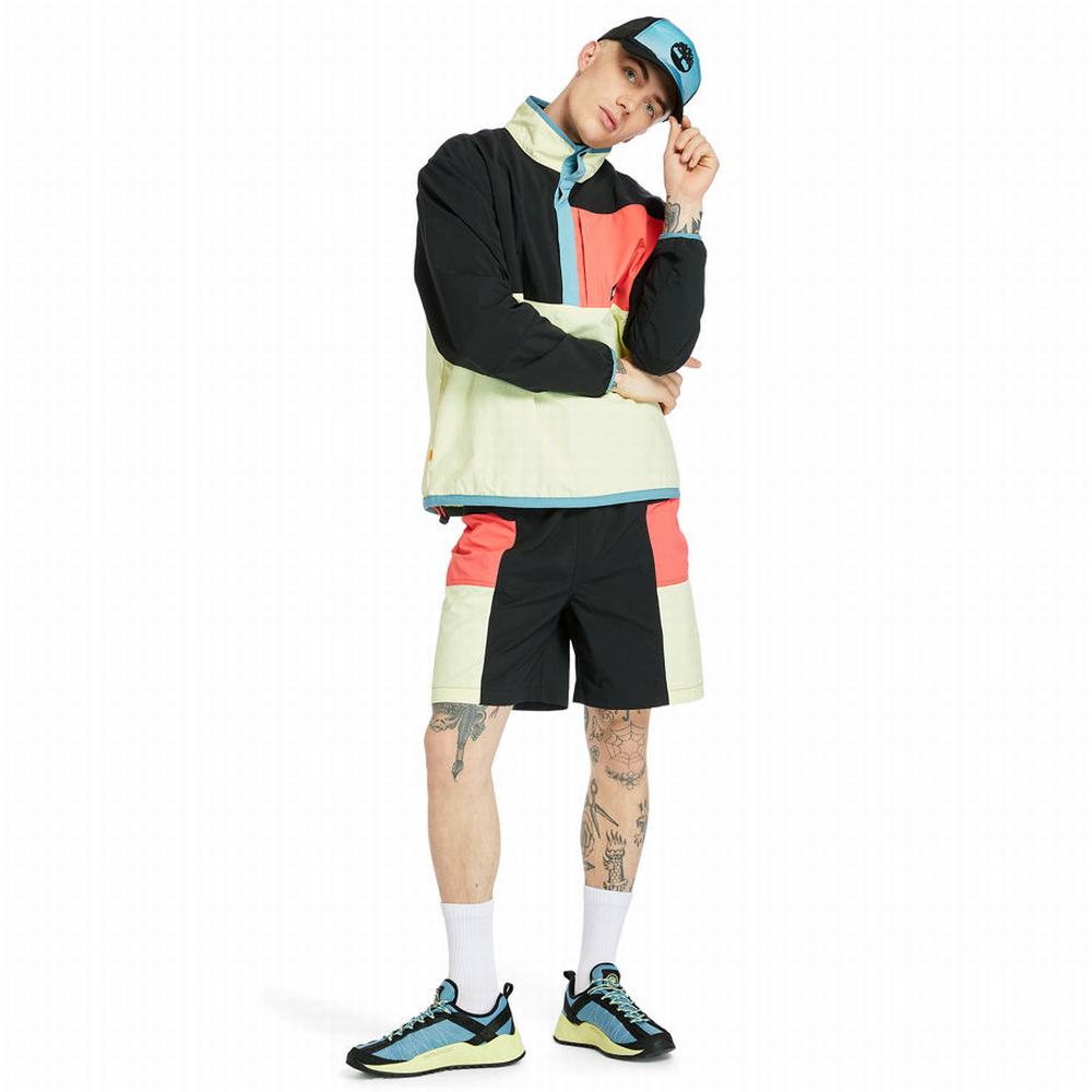 Pánské Bundy Timberland Outdoor Archive Anorak Černé Žluté | TI76483-981