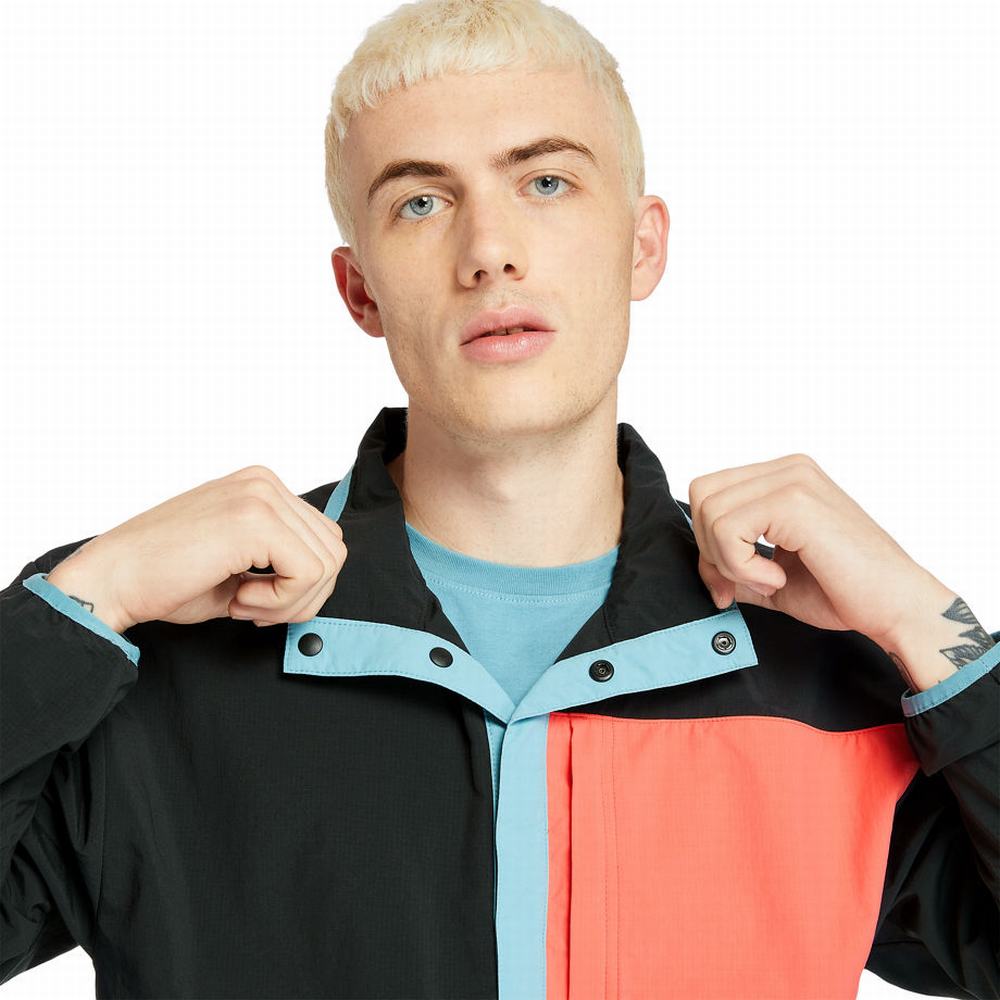 Pánské Bundy Timberland Outdoor Archive Anorak Černé Žluté | TI76483-981