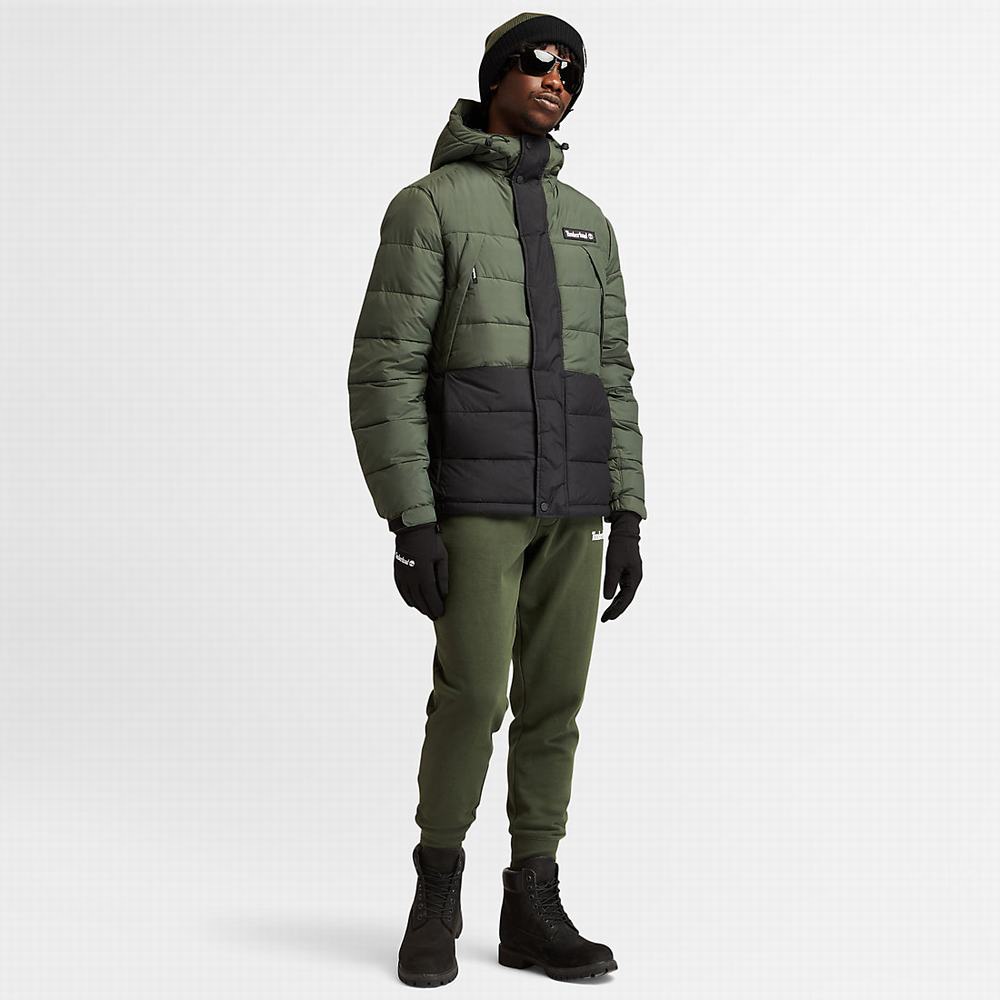 Pánské Bundy Timberland Outdoor Archive Puffer Zelene | TI79203-806