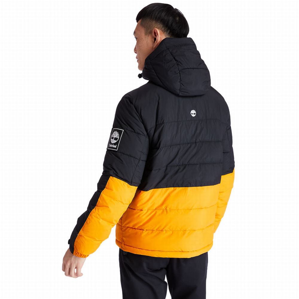 Pánské Bundy Timberland Outdoor Archive Puffer Černé Oranžové | TI97625-150