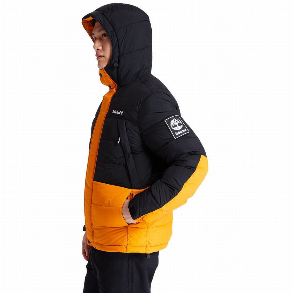 Pánské Bundy Timberland Outdoor Archive Puffer Černé Oranžové | TI97625-150