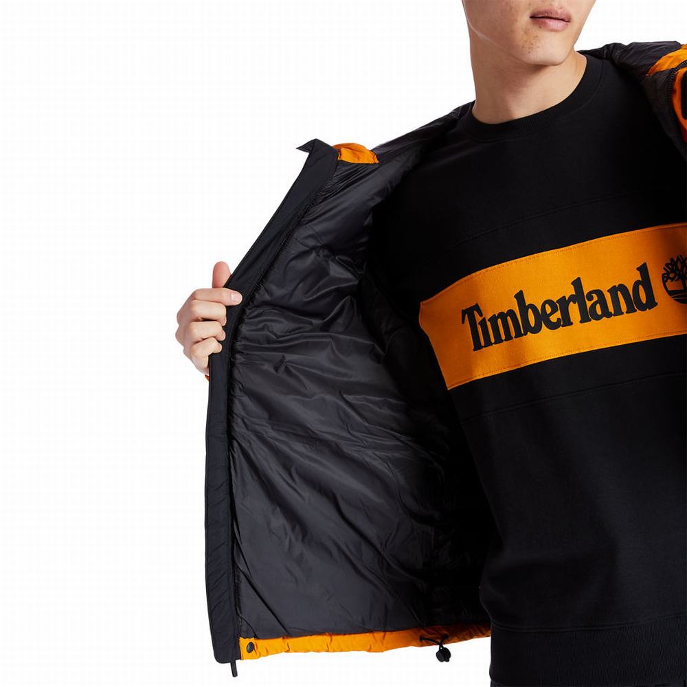 Pánské Bundy Timberland Outdoor Archive Puffer Černé Oranžové | TI97625-150