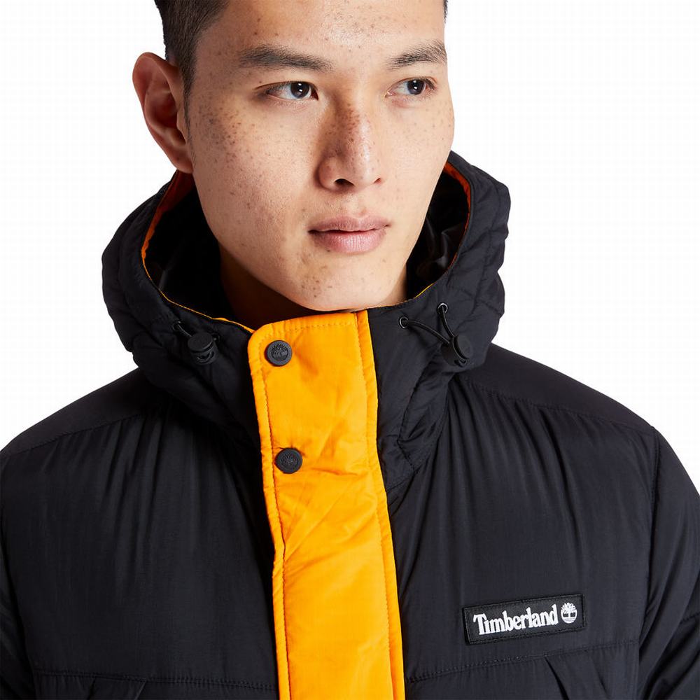 Pánské Bundy Timberland Outdoor Archive Puffer Černé Oranžové | TI97625-150